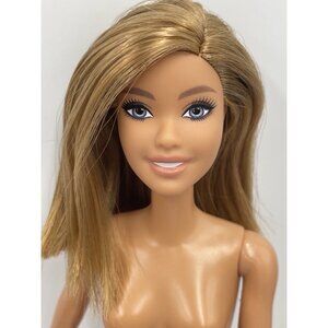 Barbie Doll Strawberry Blonde Hair Blue Gray Eyes Redress Restyle Nude for OOAK